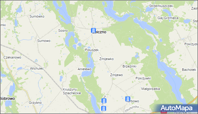 mapa Żmijewko, Żmijewko na mapie Targeo