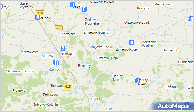 mapa Żmijewo-Gaje, Żmijewo-Gaje na mapie Targeo