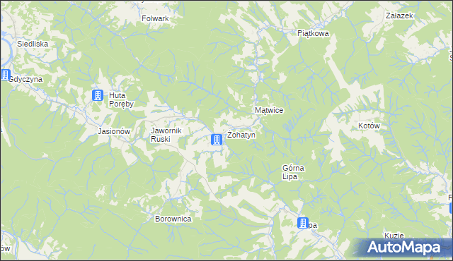 mapa Żohatyn, Żohatyn na mapie Targeo