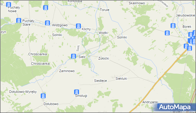 mapa Żołoćki, Żołoćki na mapie Targeo