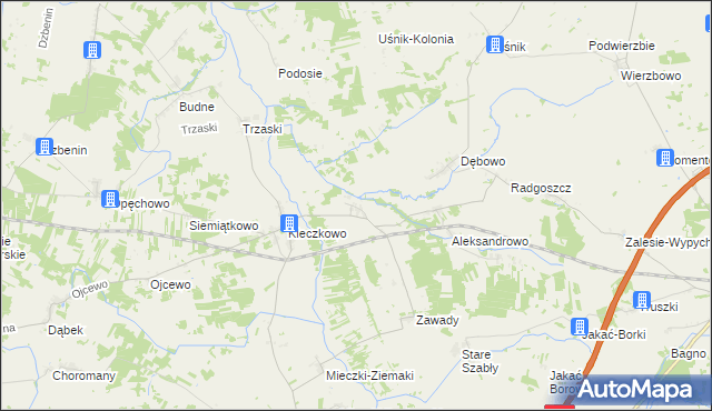 mapa Żyźniewo, Żyźniewo na mapie Targeo