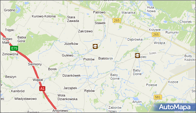 mapa Białotarsk, Białotarsk na mapie Targeo