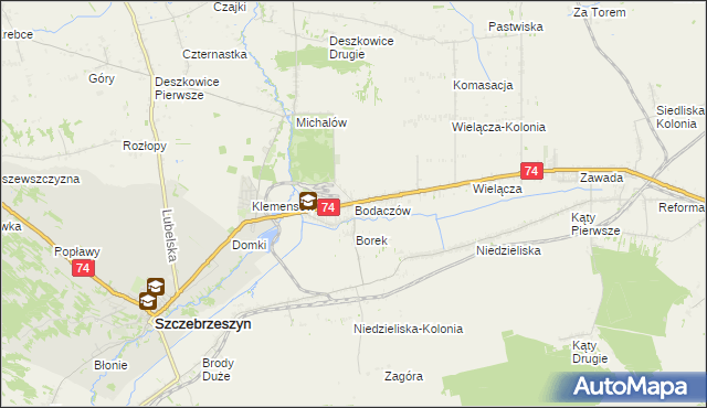 mapa Bodaczów, Bodaczów na mapie Targeo