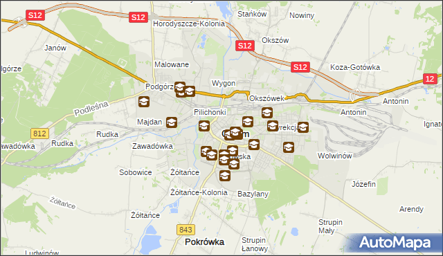 mapa Chełma, Chełm na mapie Targeo