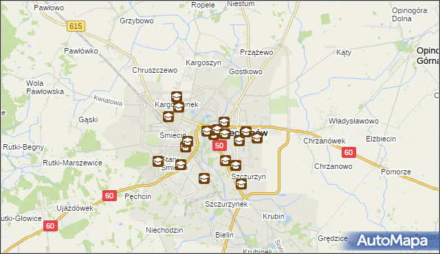 mapa Ciechanów, Ciechanów na mapie Targeo