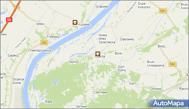 mapa Czarże, Czarże na mapie Targeo