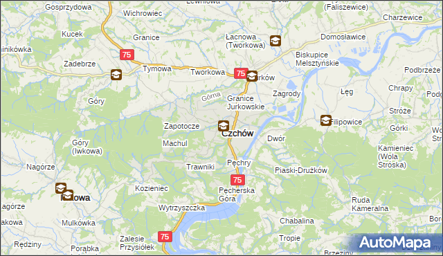 mapa Czchów, Czchów na mapie Targeo