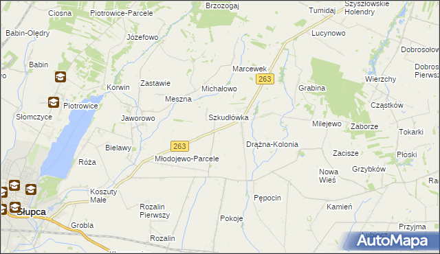mapa Czesławowo, Czesławowo na mapie Targeo
