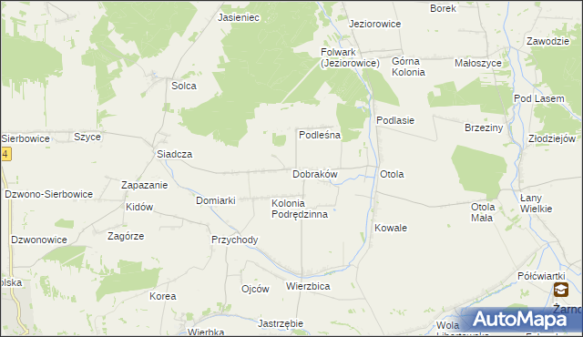 mapa Dobraków, Dobraków na mapie Targeo