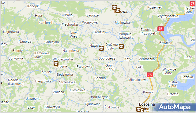 mapa Dobrociesz, Dobrociesz na mapie Targeo