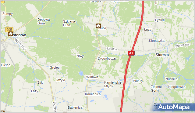 mapa Drogobycza, Drogobycza na mapie Targeo
