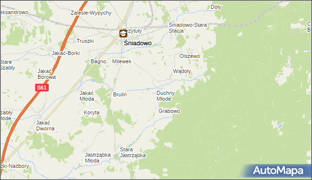 mapa Duchny Młode, Duchny Młode na mapie Targeo