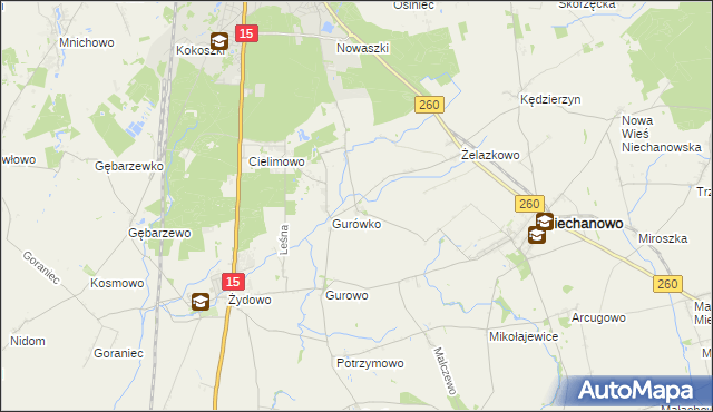 mapa Goczałkowo, Goczałkowo na mapie Targeo