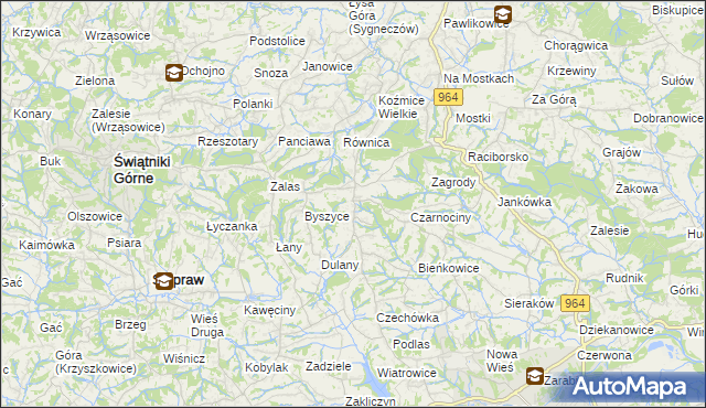 mapa Gorzków gmina Wieliczka, Gorzków gmina Wieliczka na mapie Targeo
