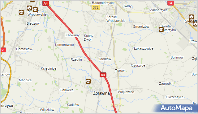 mapa Mędłów, Mędłów na mapie Targeo