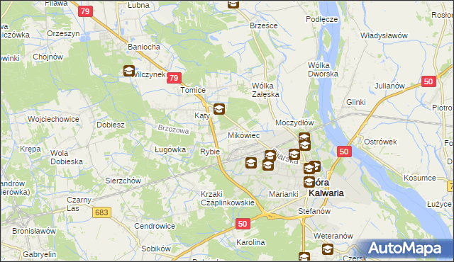 mapa Mikówiec, Mikówiec na mapie Targeo