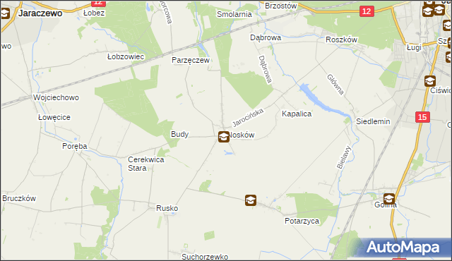 mapa Nosków, Nosków na mapie Targeo