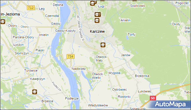 mapa Otwock Mały, Otwock Mały na mapie Targeo