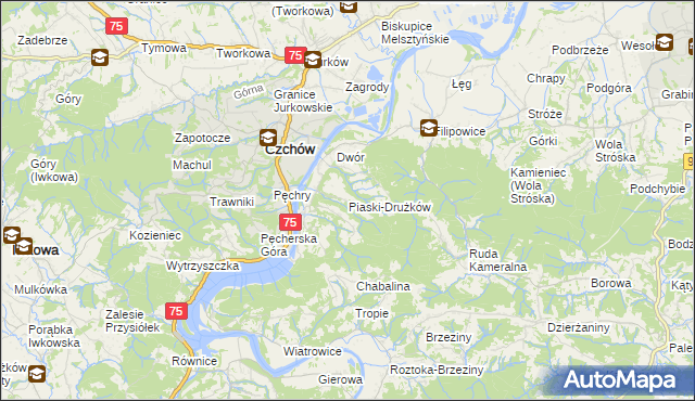 mapa Piaski-Drużków, Piaski-Drużków na mapie Targeo