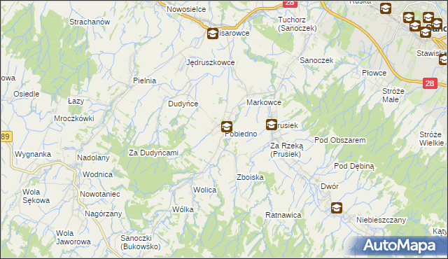 mapa Pobiedno, Pobiedno na mapie Targeo