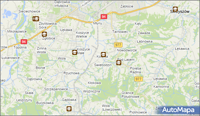 mapa Radlna, Radlna na mapie Targeo