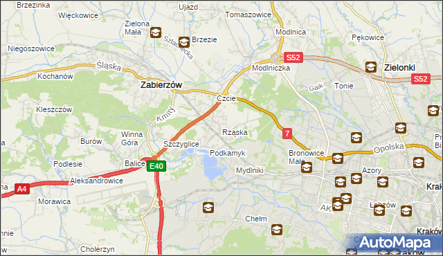 mapa Rząska, Rząska na mapie Targeo