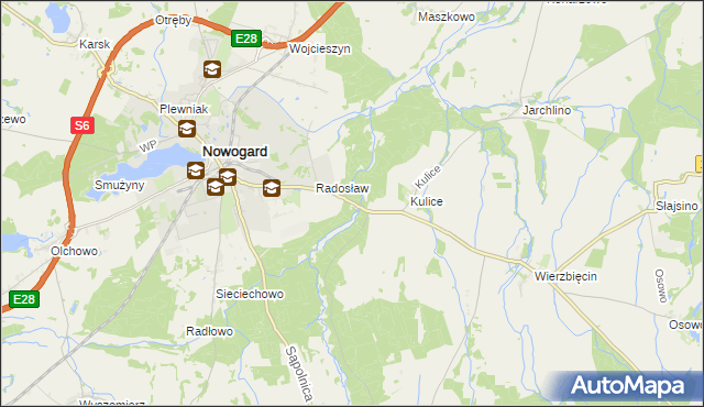 mapa Sąpole, Sąpole na mapie Targeo