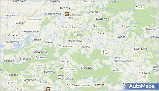 mapa Sobolów, Sobolów na mapie Targeo