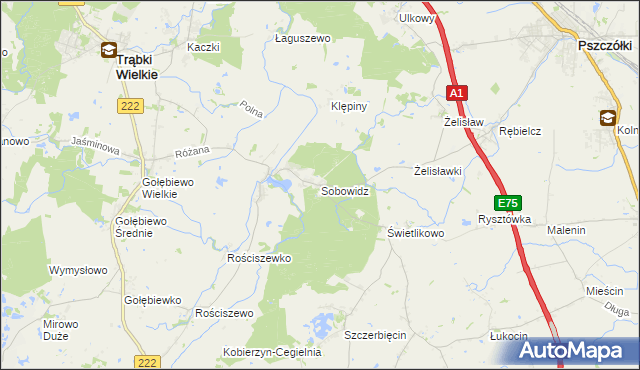 mapa Sobowidz, Sobowidz na mapie Targeo