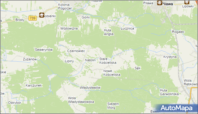 mapa Stare Kościeliska, Stare Kościeliska na mapie Targeo