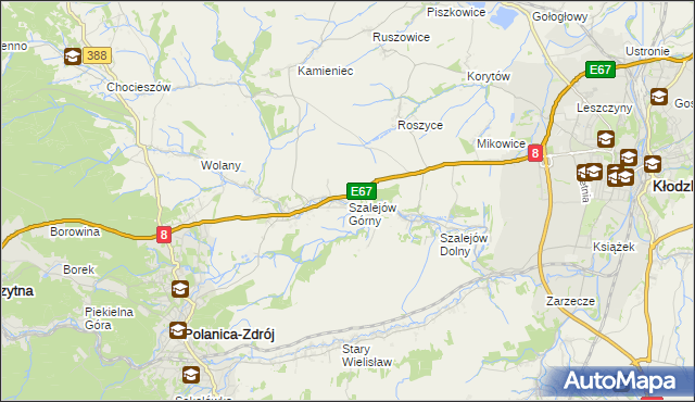 mapa Szalejów Górny, Szalejów Górny na mapie Targeo