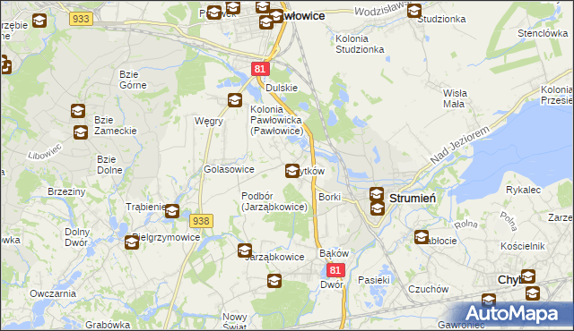 mapa Zbytków, Zbytków na mapie Targeo