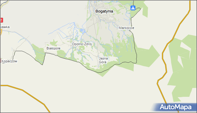 mapa Jasna Góra gmina Bogatynia, Jasna Góra gmina Bogatynia na mapie Targeo