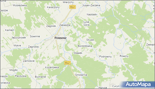 mapa Bordziłówka, Bordziłówka na mapie Targeo