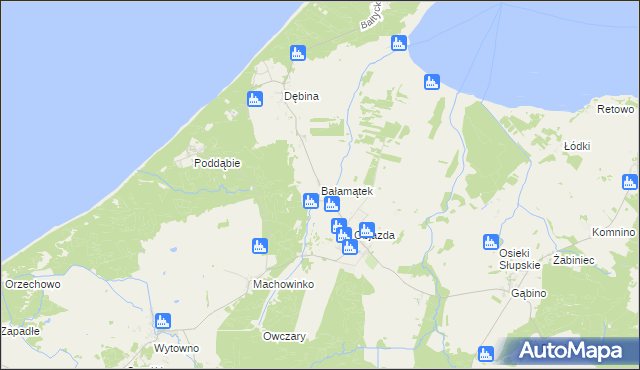 mapa Bałamątek, Bałamątek na mapie Targeo