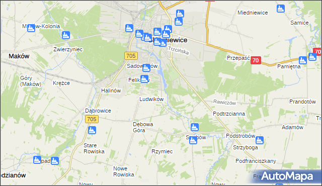 mapa Balcerów, Balcerów na mapie Targeo