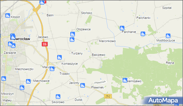 mapa Balczewo, Balczewo na mapie Targeo