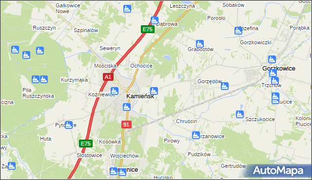 mapa Barczkowice, Barczkowice na mapie Targeo