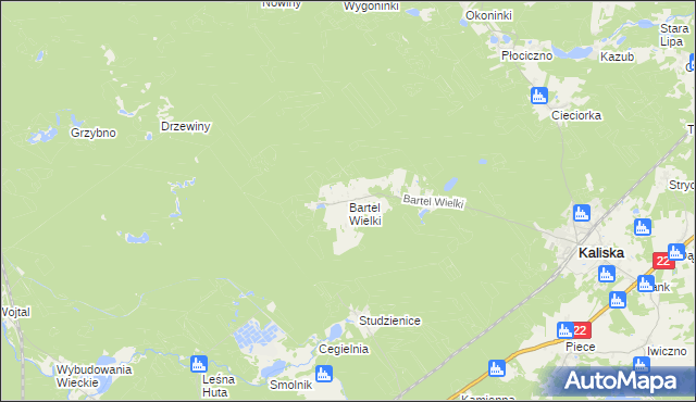 mapa Bartel Wielki, Bartel Wielki na mapie Targeo