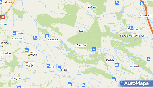 mapa Bartków gmina Wąsosz, Bartków gmina Wąsosz na mapie Targeo