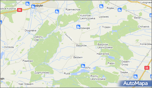 mapa Baszków, Baszków na mapie Targeo