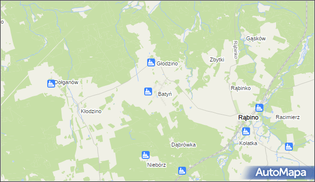 mapa Batyń, Batyń na mapie Targeo