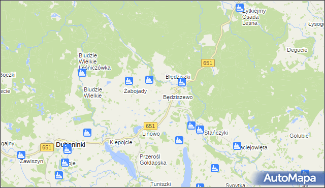 mapa Będziszewo, Będziszewo na mapie Targeo