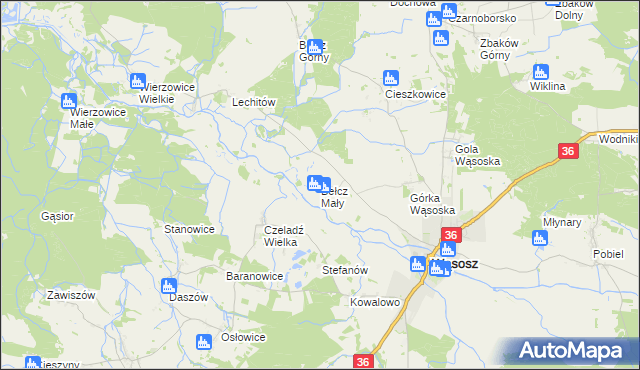 mapa Bełcz Mały, Bełcz Mały na mapie Targeo