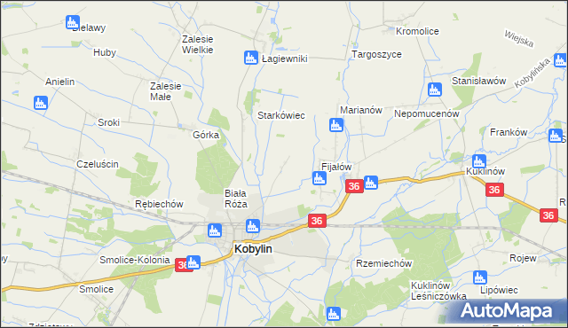 mapa Berdychów, Berdychów na mapie Targeo