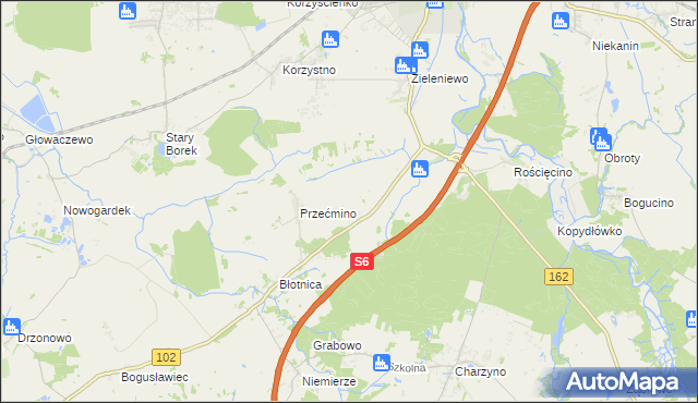 mapa Bezpraw, Bezpraw na mapie Targeo