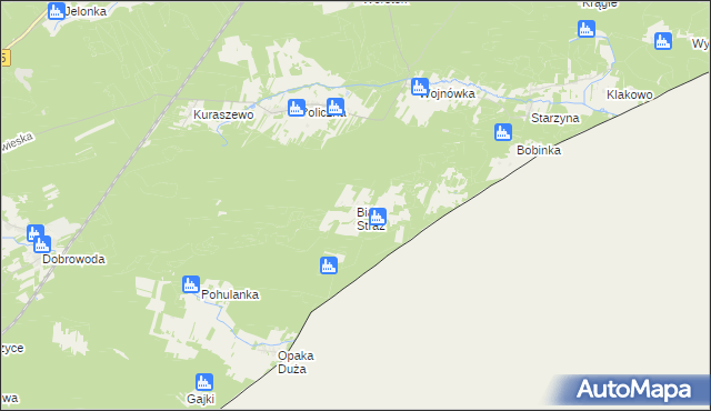 mapa Biała Straż, Biała Straż na mapie Targeo