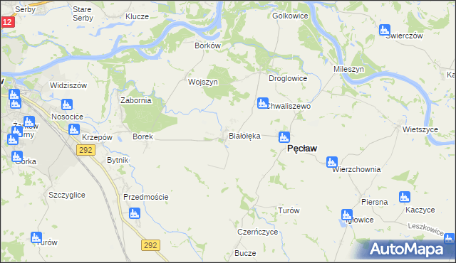 mapa Białołęka, Białołęka na mapie Targeo