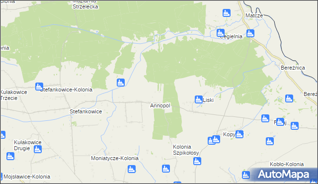 mapa Białoskóry gmina Hrubieszów, Białoskóry gmina Hrubieszów na mapie Targeo