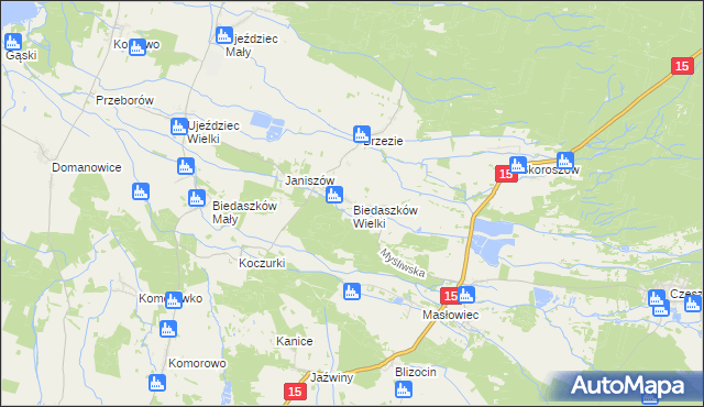 mapa Biedaszków Wielki, Biedaszków Wielki na mapie Targeo